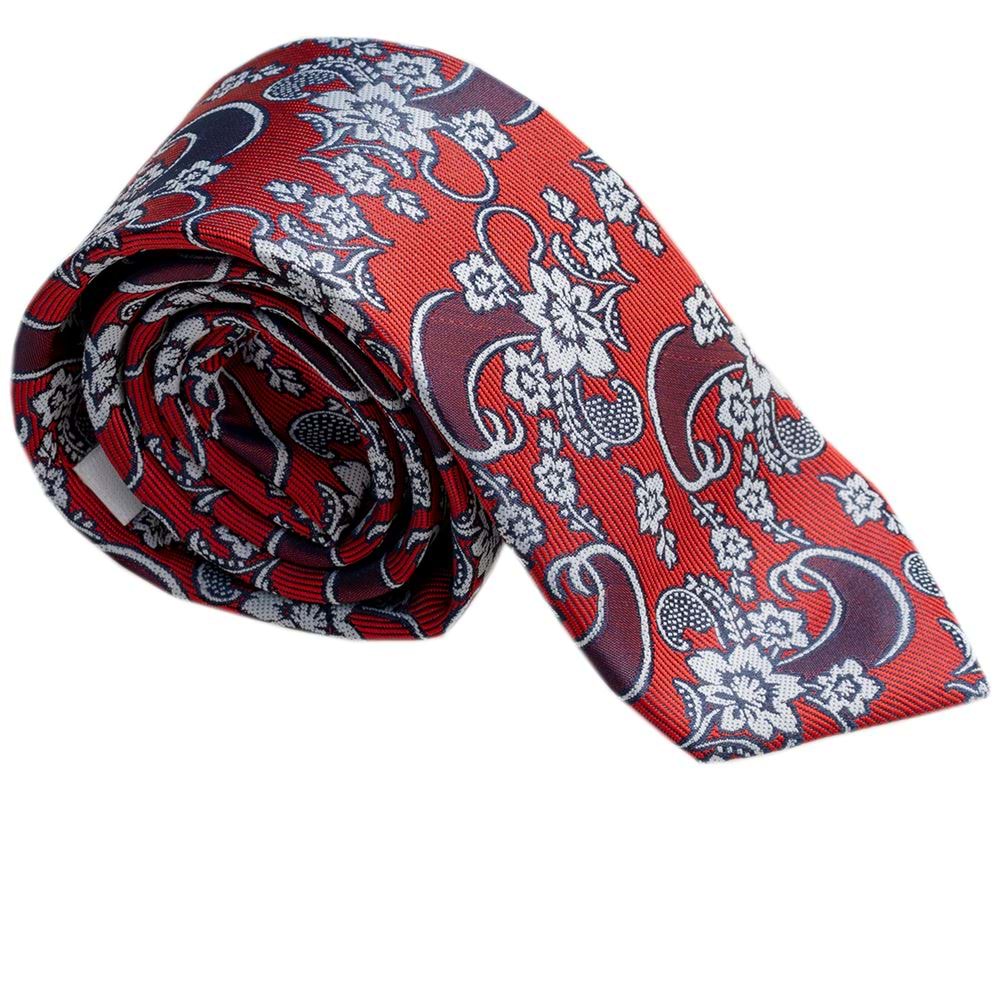 Red Paisley Necktie