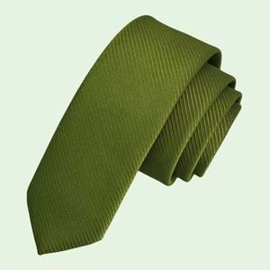 Green Self-Striped Simple Slim Fashion Slim Tie