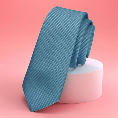 Turquoise Self-Striped Simple Slim Fashion Slim Tie