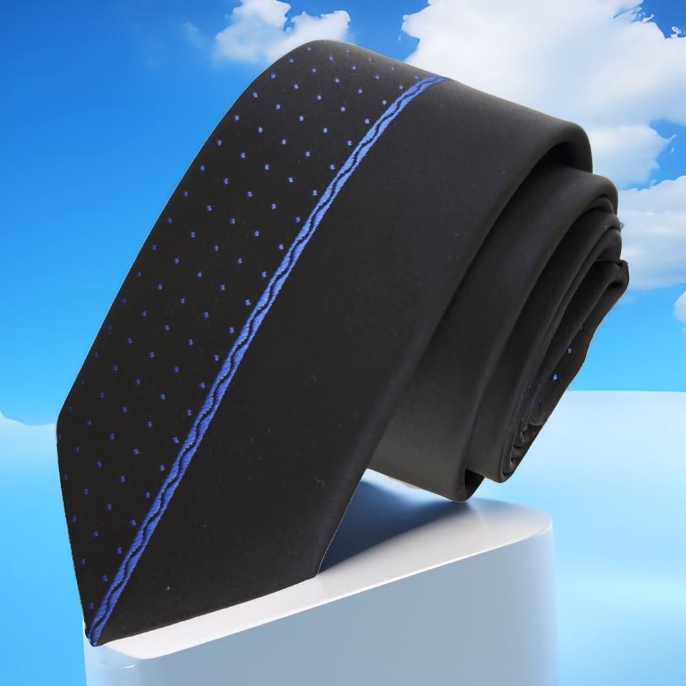 Lacivet Polka Dot Special Design Panel Cut Slim Fashion Slim Tie