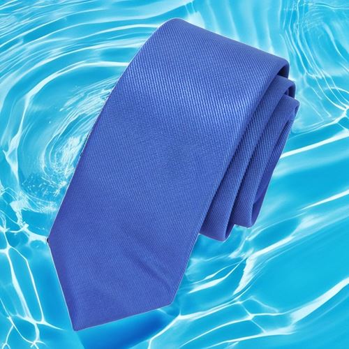 Blue Self-Striped Simple Slim Fashion Slim Tie