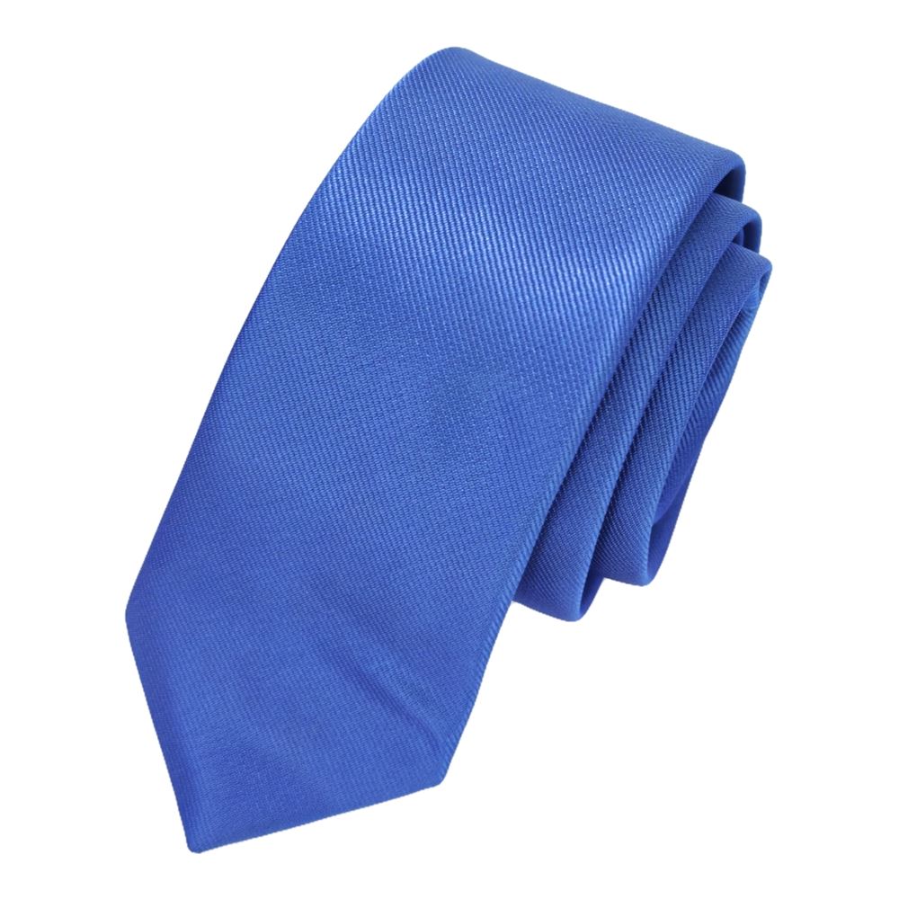 Blue Self-Striped Simple Slim Fashion Slim Tie