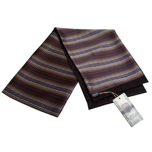 Brown Begie Jacquard Mens Scarf