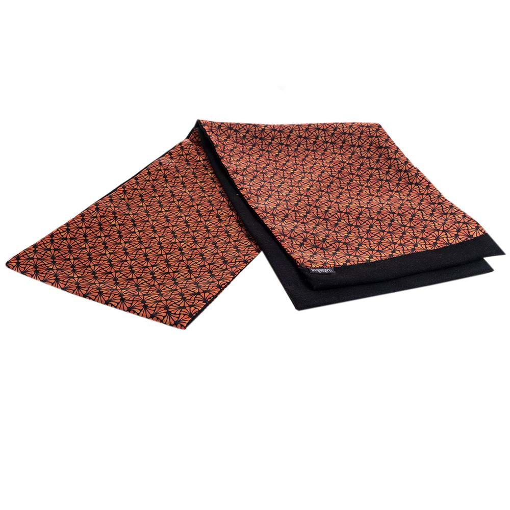 Orange Black Desginer Mens Scarf