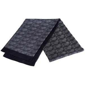 Black Silver Designer Mens Scarf
