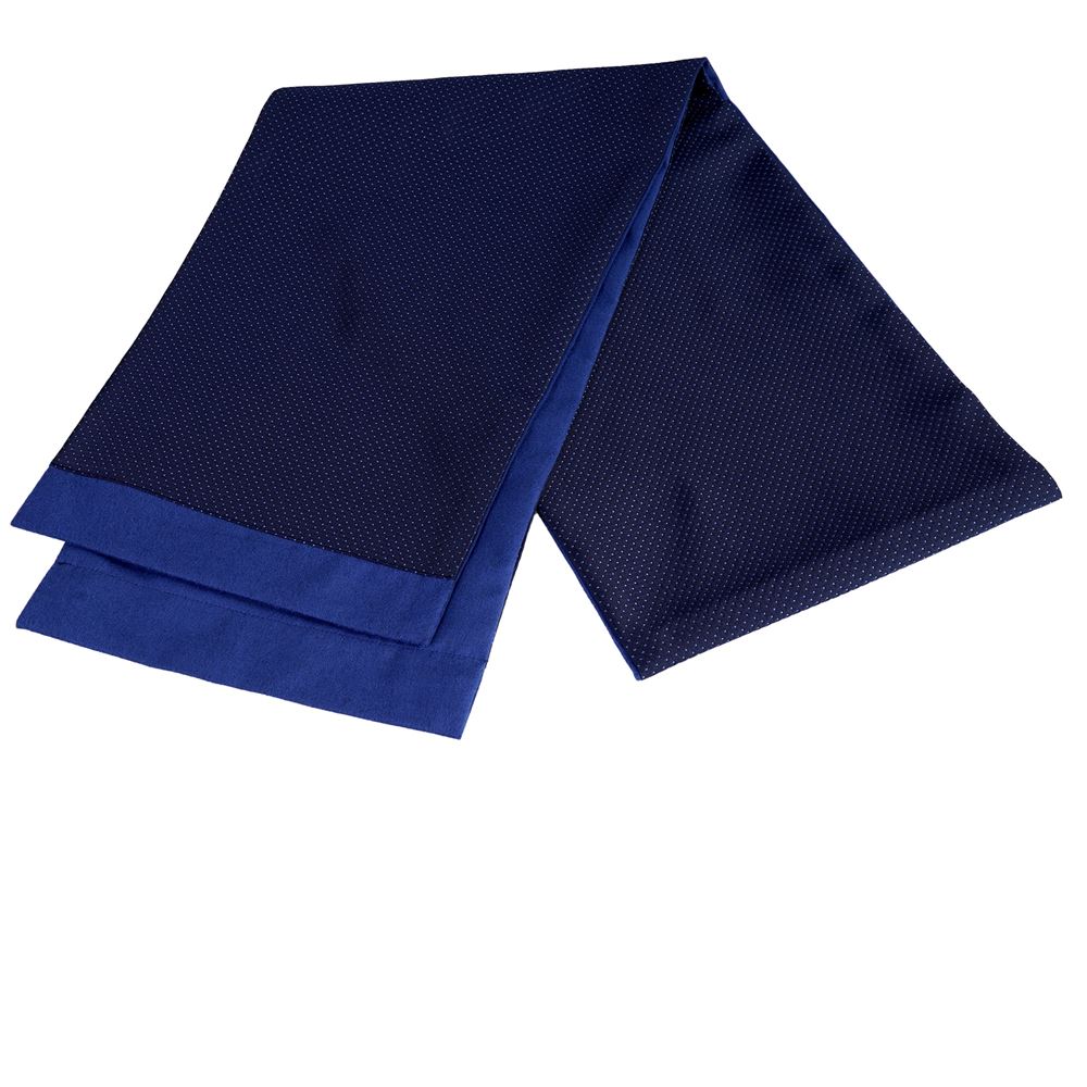Navy Blue Polka Dot Mens Scarf