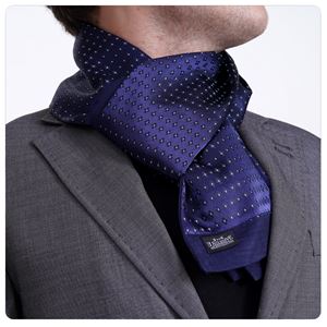 Black Floral Elegant Jacquard Mens Scarf