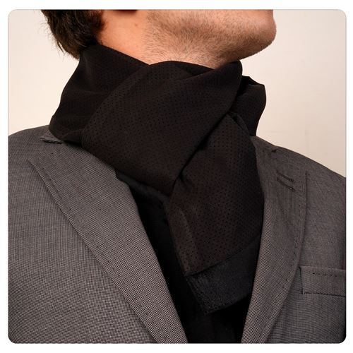 Brown Quilted Designer Mens Scarf