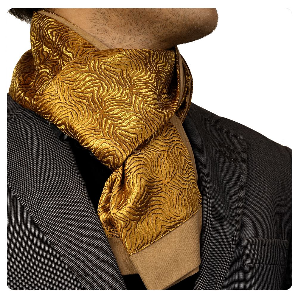 Golden Sahra Desert Mens Scarf