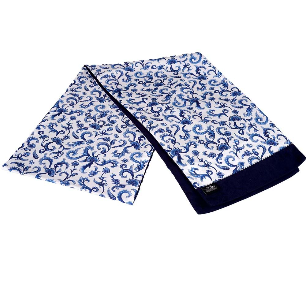 Blue Paisley Printed Mens Scarf