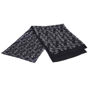 Black Silver Paisley Mens Scarf
