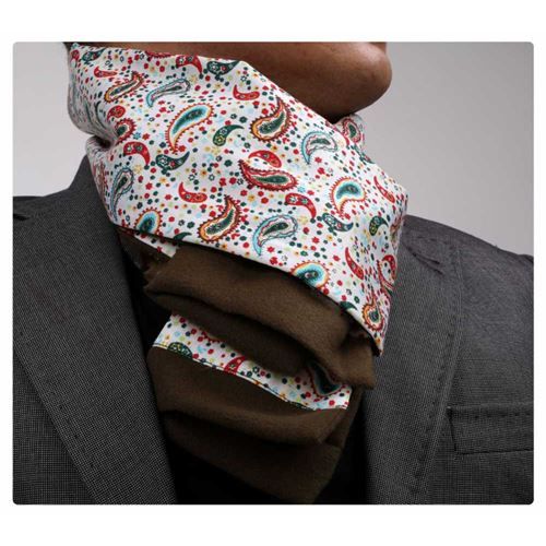 Red Paisley Double Sided Scarf