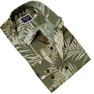 Khaki Natural Waterbased Printed Men's Shirt