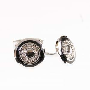 Black Designer Pair of Cufflinks with Box