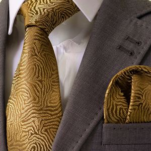 Golden Sahara Desert Tie & Pocket Square Set