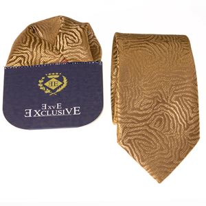 Golden Sahara Desert Tie & Pocket Square Set