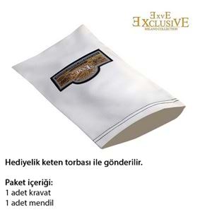 Golden Designer Leaves Elegant Tie & Pocket Square Set