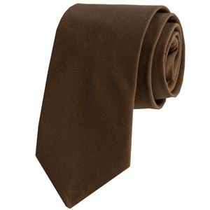 Brown Linen Tie & Pocket Square Set