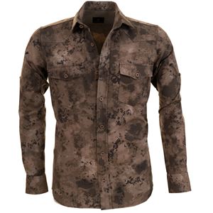 Army Camouflage Double Pocket Western Men's Shirt