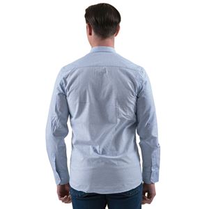 Blue and White Designer Men's Shirt