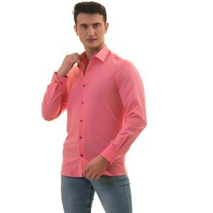 Pink Premium Linen Men's Shirt