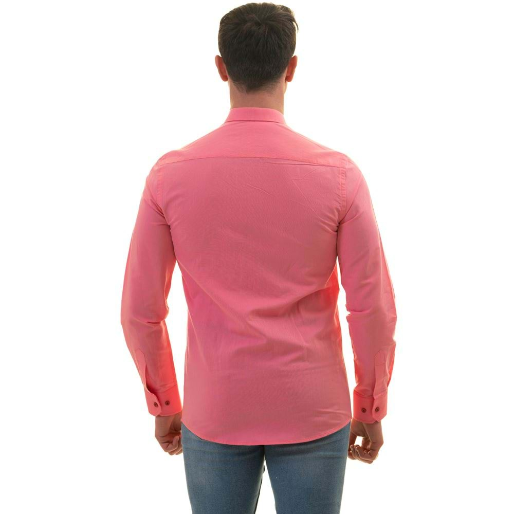 Pink Premium Linen Men's Shirt