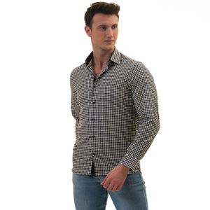 Black & White Gigham Men's Shirt