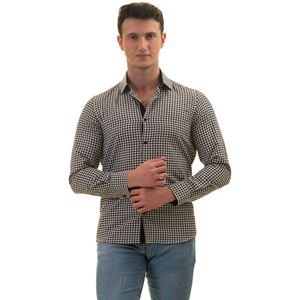 Black & White Gigham Men's Shirt