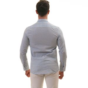 Blue & White Gigham Men's Shirt
