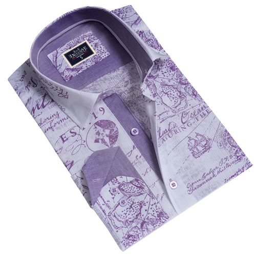Purple Vintage Men's Shirt