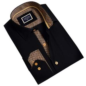 Black Mustard inside Designer Men's Shirt