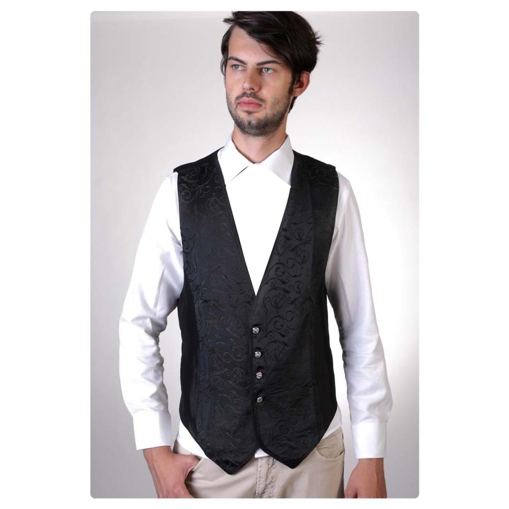 Black Paisley Men's Suit Vest