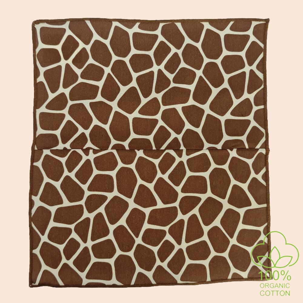 Stone Age 100% Organic Cotton Printed Pocket Square