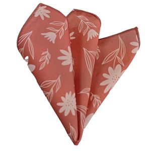 Floral 100% Organic Cotton Printed Pocket Square