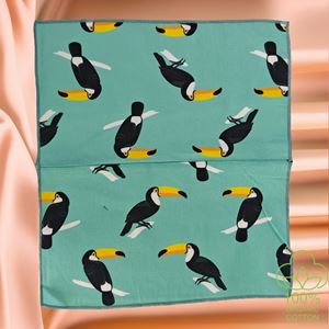 Crown 100% Organic Cotton Printed Pocket Square