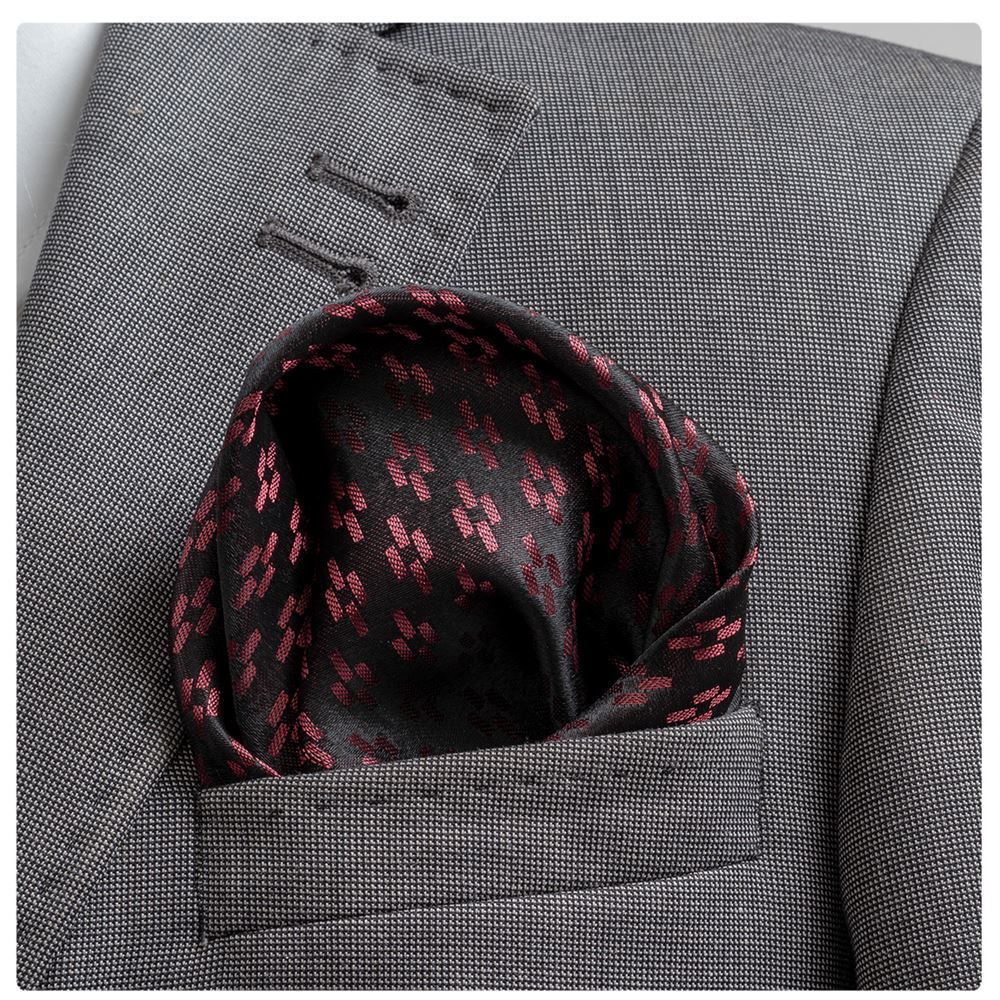 Red Designer Pocket Square