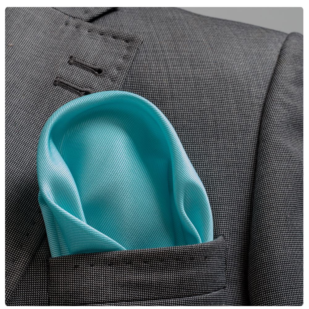 Turquoise Pocket Square