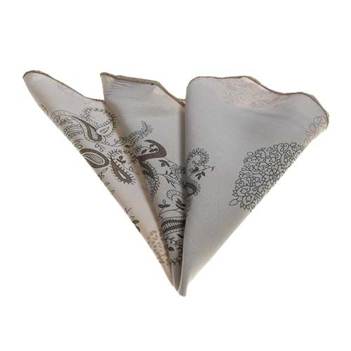 Begie Brown Floral Handkerchief