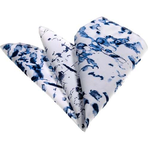 Blue Paint Design Handkerchief