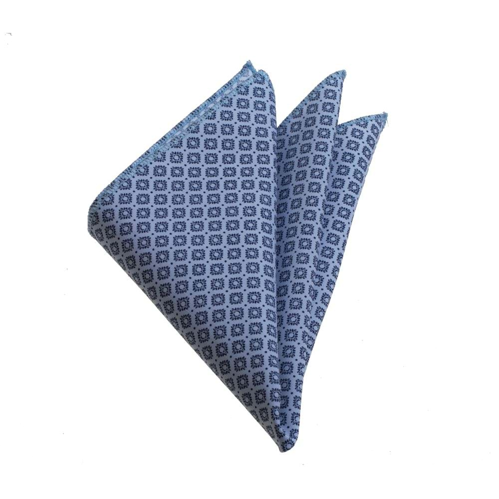 Blue Navy Cotton Pocket Square