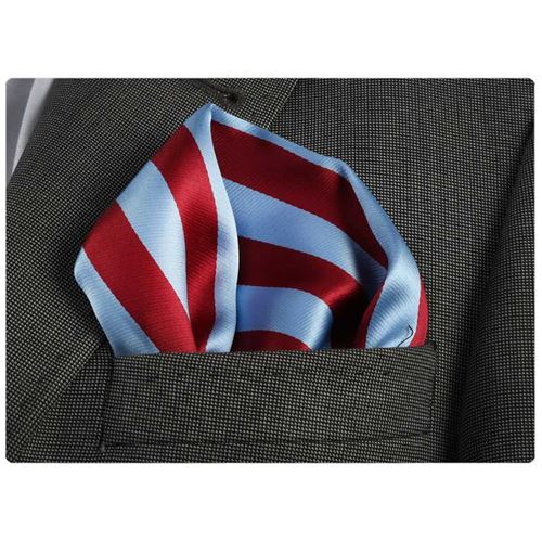 Bordo Mavi Yaka Cep Mendili