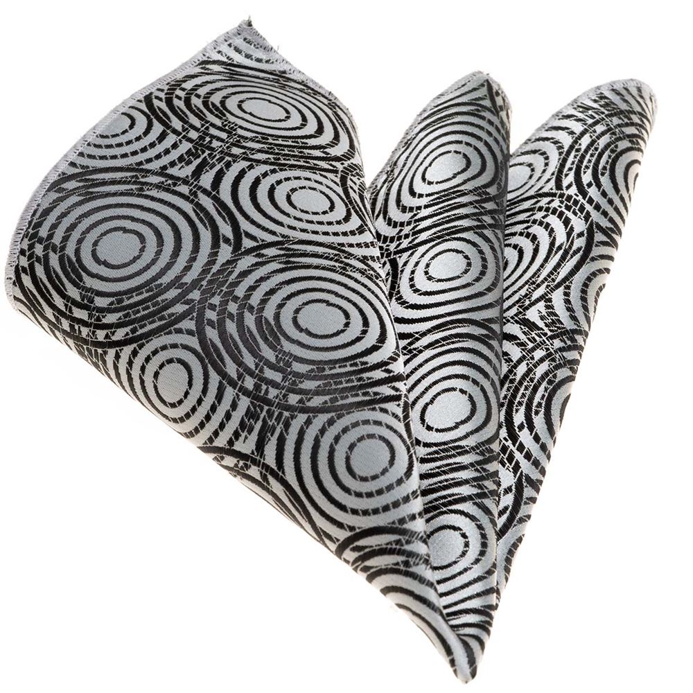 Black Curcules Pocket Square