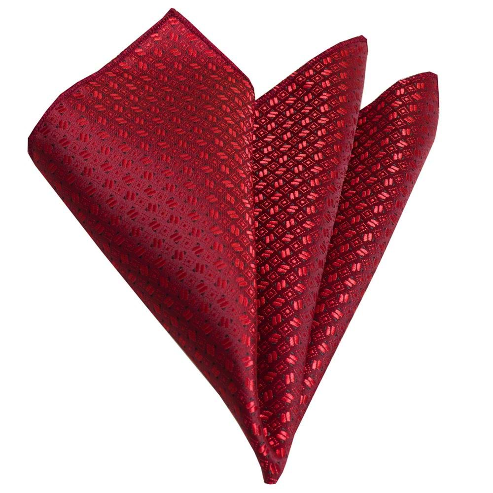 Red Squares Pocket Square