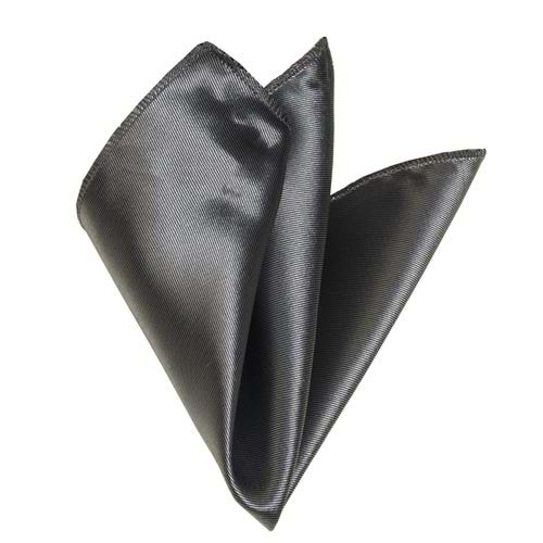 Gray Printed Classical Pocket Square