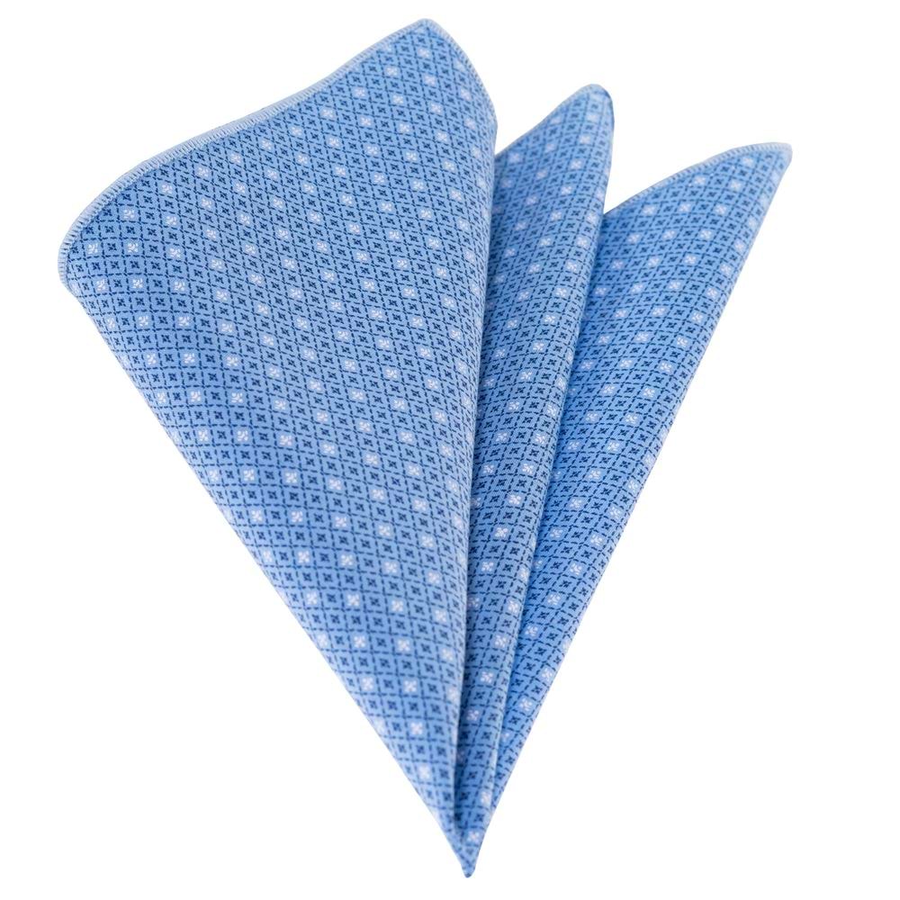 Blue and White Squares Handkerchief