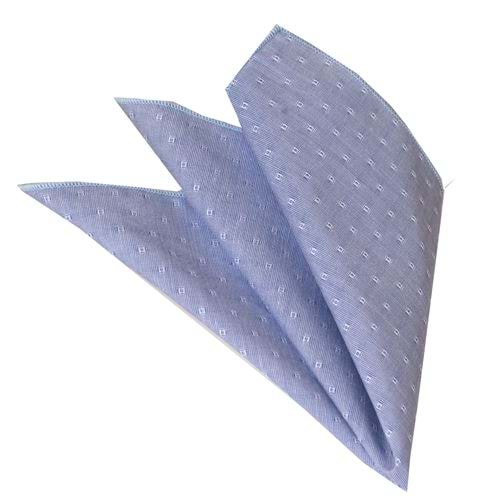 Blue Jackquard Pocket Square