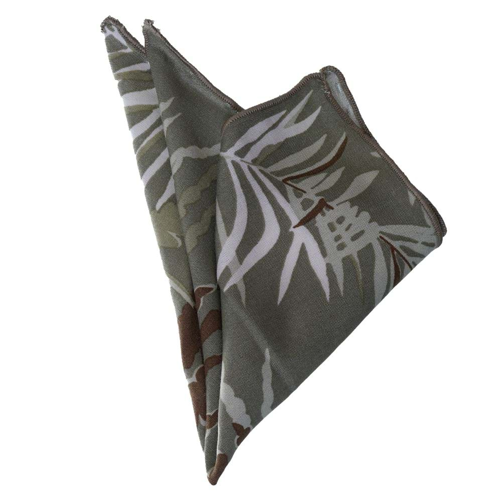 Khaki Brown Designer Cotton Pocket Square