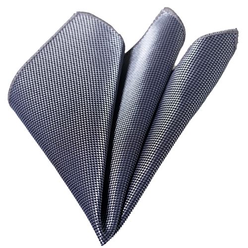 Gray Triangle Pocket Square