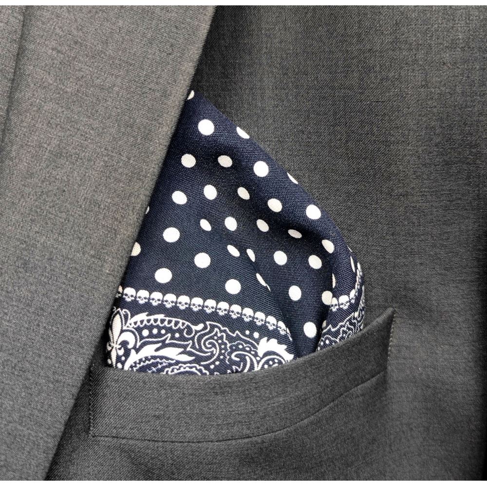 Polka dot 4 in 1 color Pocket Square