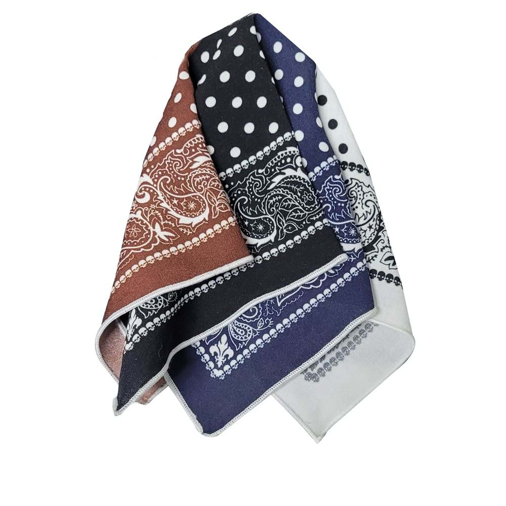 Polka dot 4 in 1 color Pocket Square